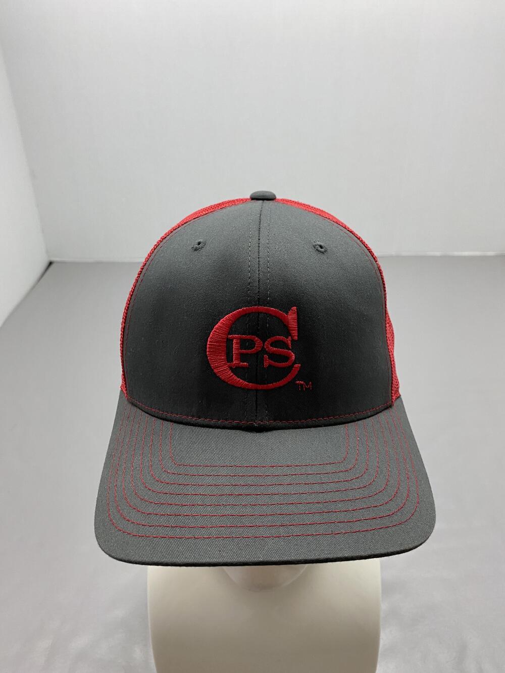 Hat Cap Snap Back One Size Gray Richardson Trucker Mesh Embroidered PS Mens